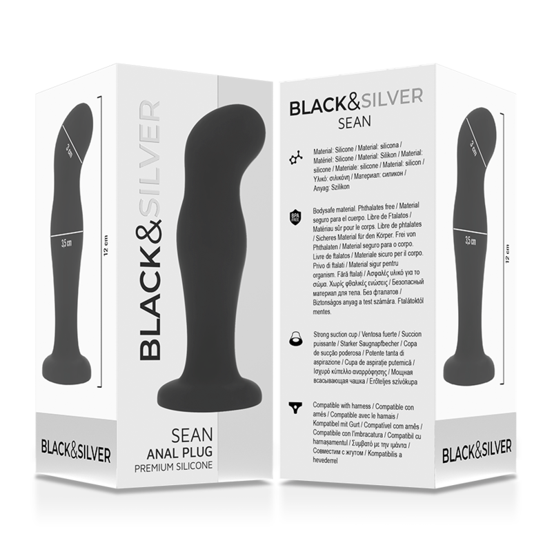 PLUG ANALE IN SILICONE PREMIUM SEAN NERO