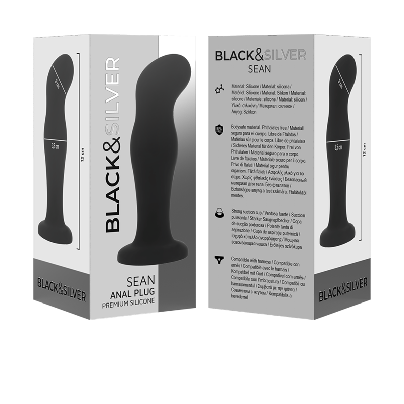 PLUG ANALE IN SILICONE PREMIUM SEAN NERO