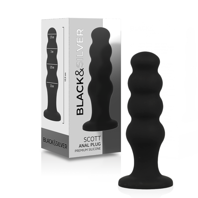 PLUG ANALE IN SILICONE PREMIUM SCOTT NERO