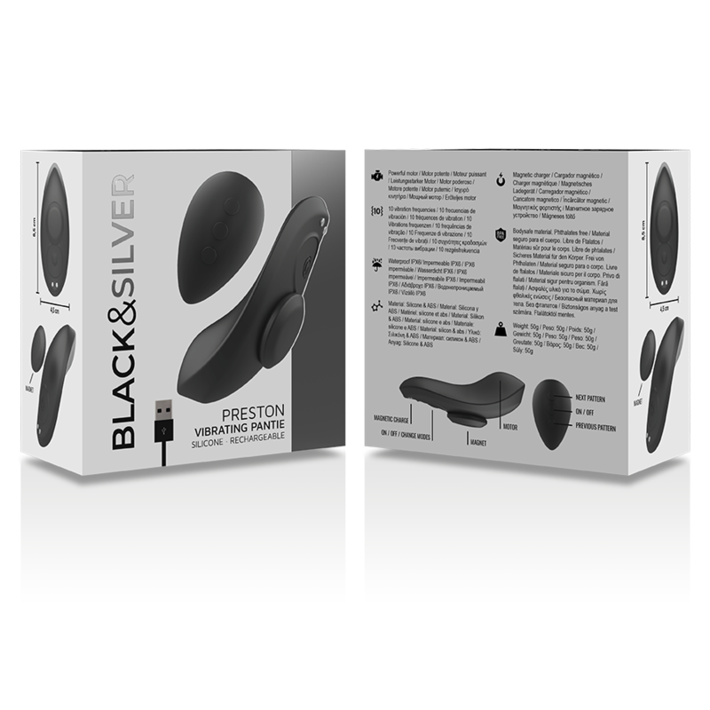VIBRATORE PANTY RICARICABILE, TELECOMANDO DISCRETO, 9 MODALITÀ VIBRAZIONE