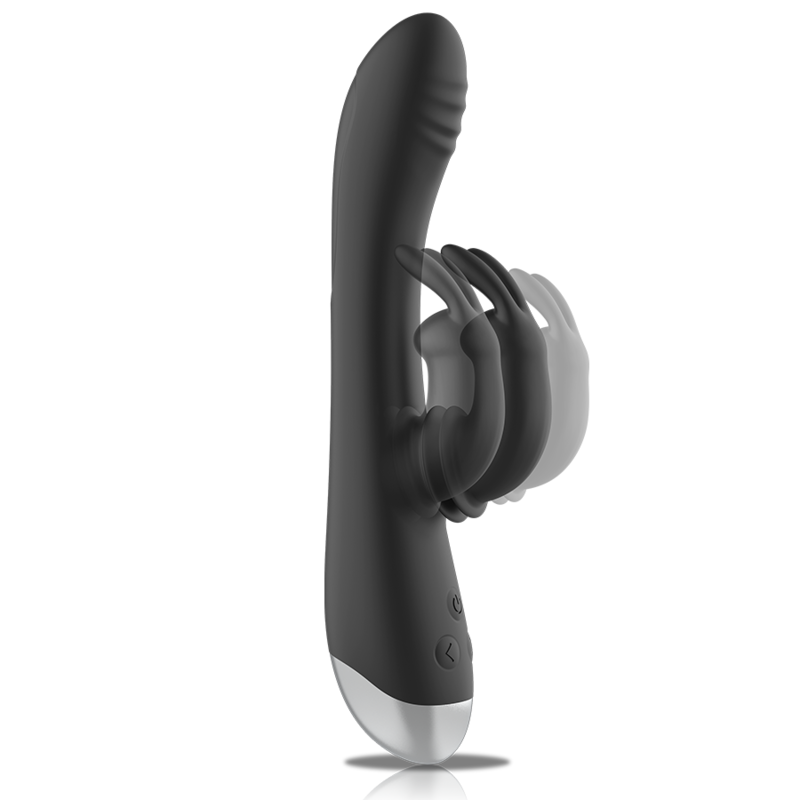 VIBRATORE DOPPIA STIMOLAZIONE, FLESSIBILE E IMPERMEABILE, 10 MODALITÀ VIBRAZIONE