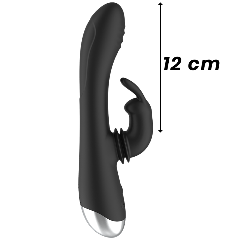 VIBRATORE DOPPIA STIMOLAZIONE, FLESSIBILE E IMPERMEABILE, 10 MODALITÀ VIBRAZIONE