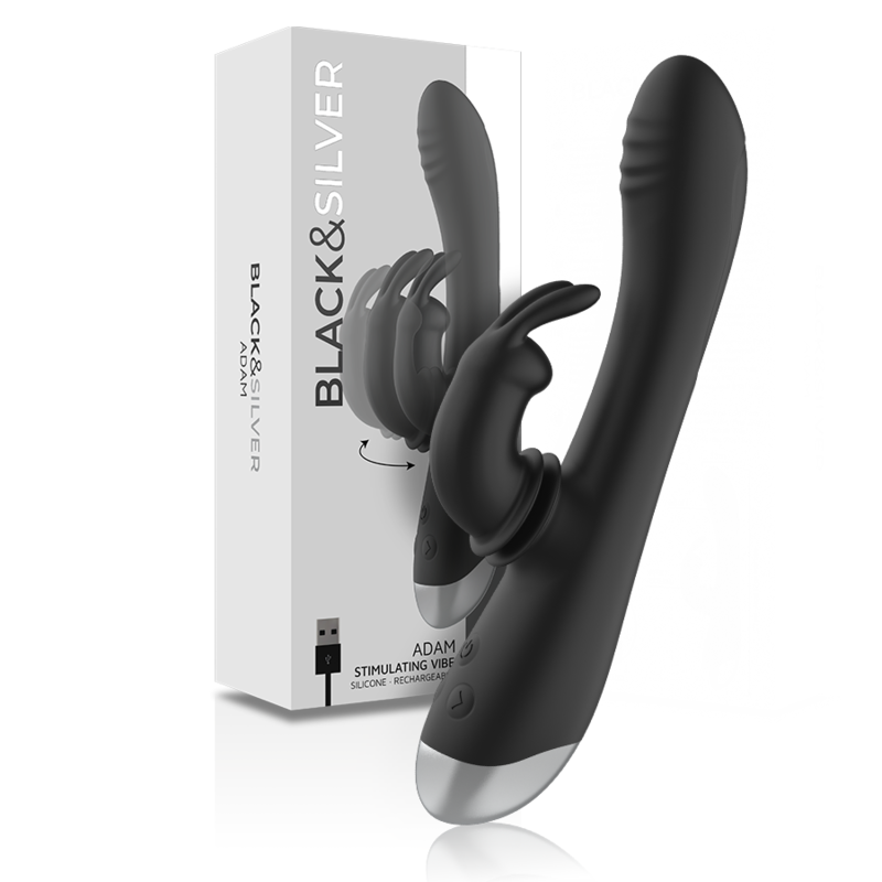 VIBRATORE DOPPIA STIMOLAZIONE, FLESSIBILE E IMPERMEABILE, 10 MODALITÀ VIBRAZIONE