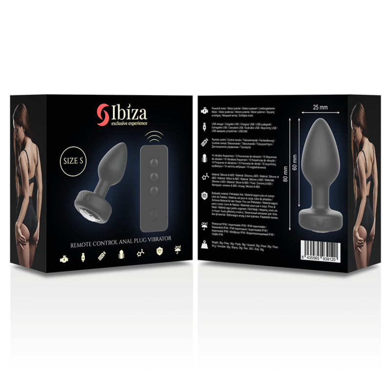PLUG ANALE VIBRANTE, TELECOMANDATO, SILICONE PREMIUM