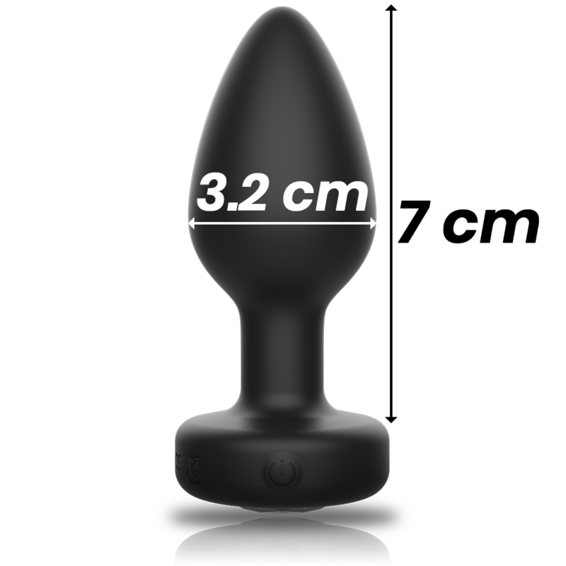 PLUG ANALE VIBRANTE, TELECOMANDATO, SILICONE PREMIUM