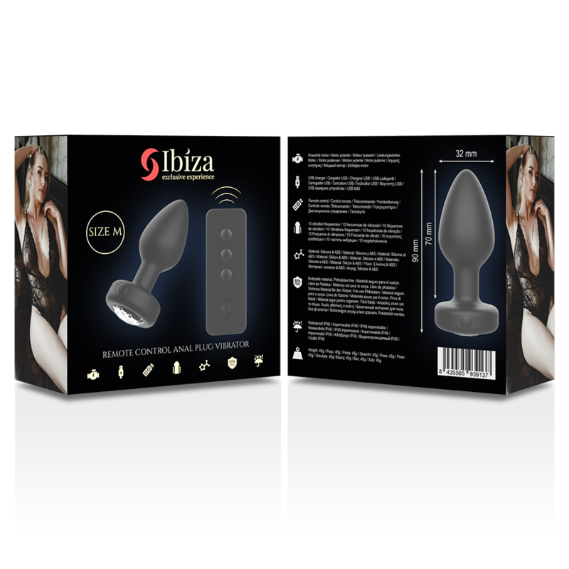 PLUG ANALE VIBRANTE, TELECOMANDATO, SILICONE PREMIUM