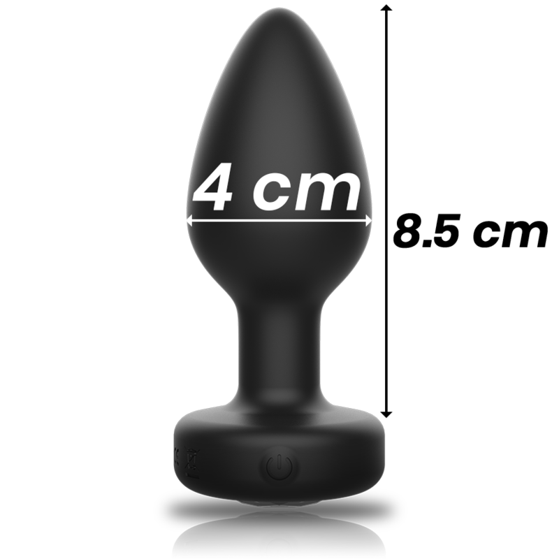 PLUG ANALE VIBRANTE, TELECOMANDATO, SILICONE PREMIUM