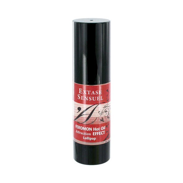 EXTASE SENSUAL - OLIO DA MASSAGGIO AROMA LOLLIPOP EFFETTO RISCALDANTE  CON FEROMONI  30 ML