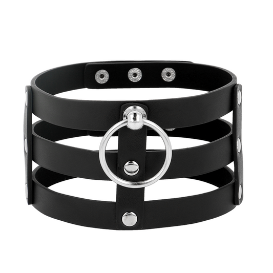 COQUETTE CHIC DESIRE - CHOKER IN PELLE VEGANA STILE FETISH