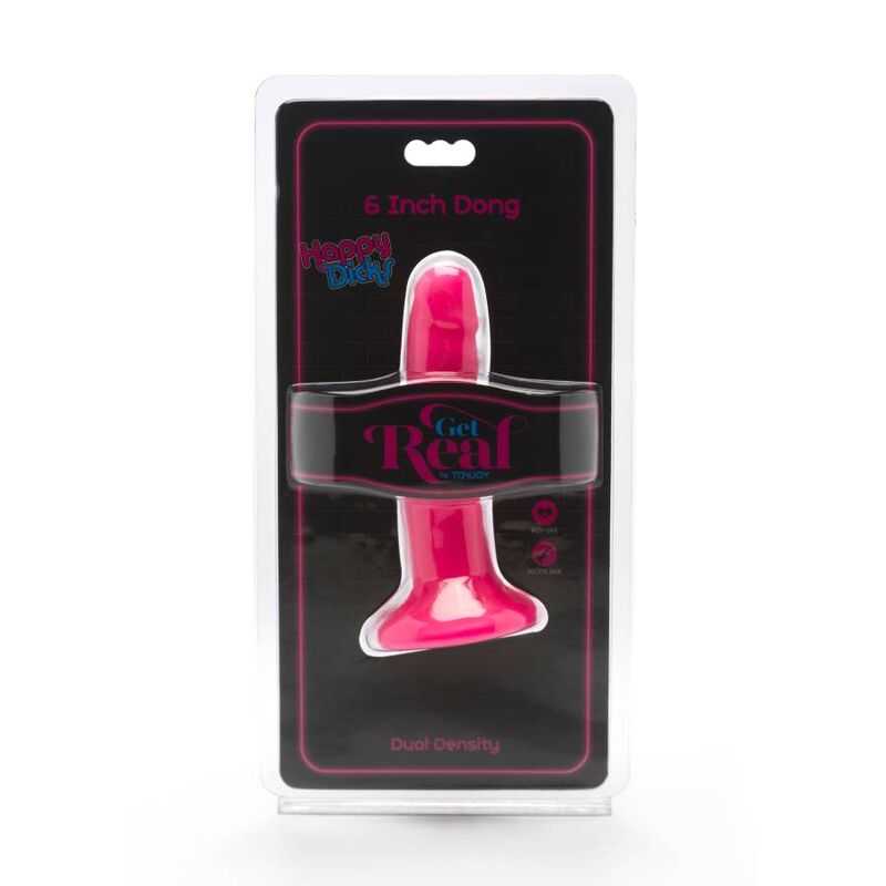 GET REAL - HAPPY DICKS DILDO 12 CM ROSA