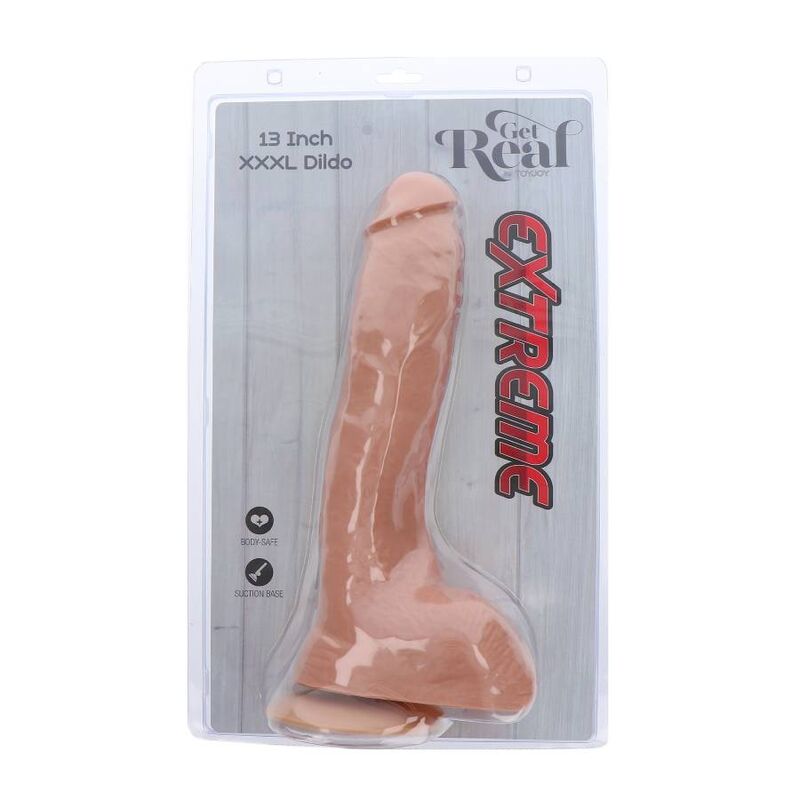 GET REAL - EXTREME DILDO XXXL 34 CM NUDE