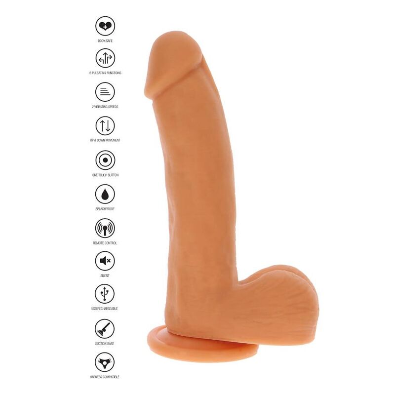 GET REAL - MAGNETIC PULSE DILDO CON PULSAZIONE NUDE