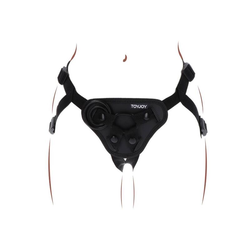 GET REAL - HARNESS CON CINGHIE REGOLABILI NERO