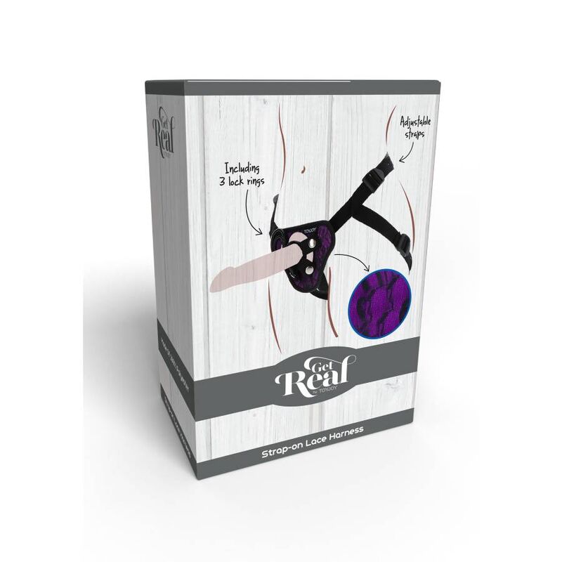 GET REAL - HARNESS CON PIZZO VIOLA