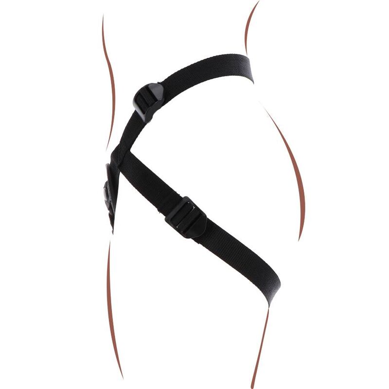 GET REAL - PLEASURE HARNESS CON CINGHIE REGOLABILI NERO