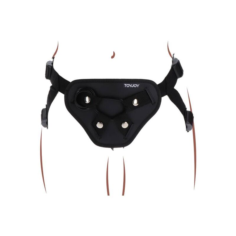 GET REAL - HARNESS DELUXE CON CINGHIE REGOLABILI NERO