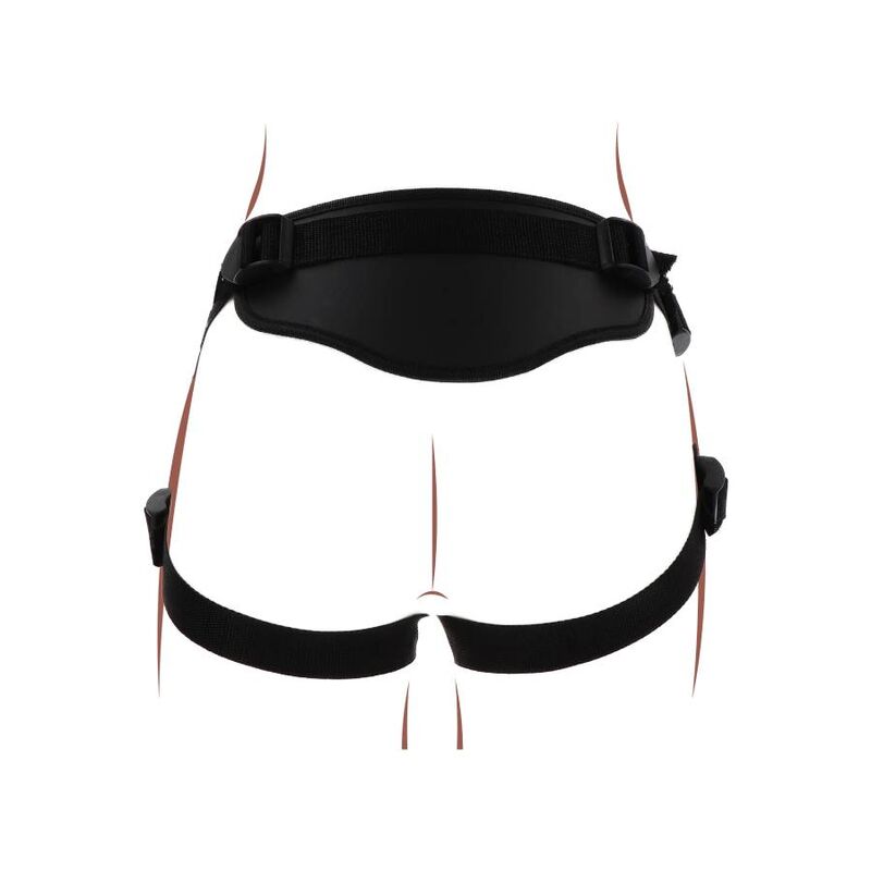 GET REAL - HARNESS DELUXE CON CINGHIE REGOLABILI NERO