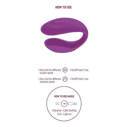 XOCOON - BOUND LOVE VIBRATORE DI COPPIA  VIOLA