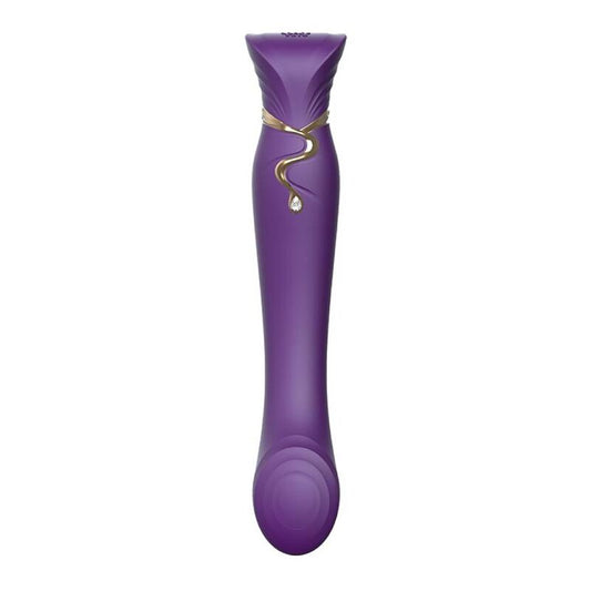 ZALO - QUEEN VIBRATORE G-SPOT A ONDE PULSATE VIOLA