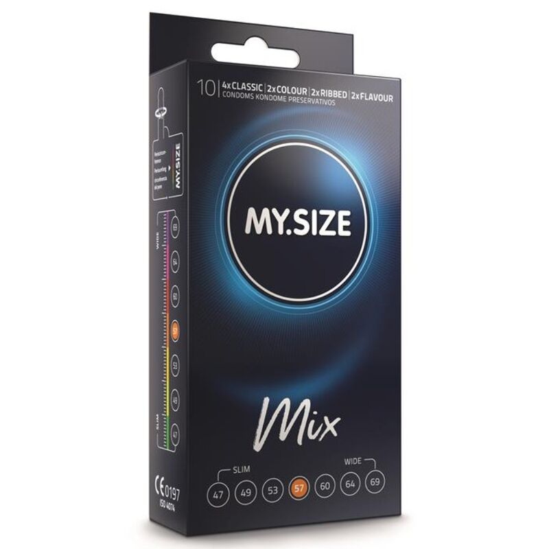 MY SIZE - PRESERVATIVI ASSORTITI 57 MM 10 UNITÀ