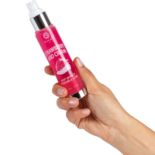 SECRETPLAY - LUBRIFICANTE 2-1 EFFETTO CALORE FRAGOLA E PANNA 50 ML