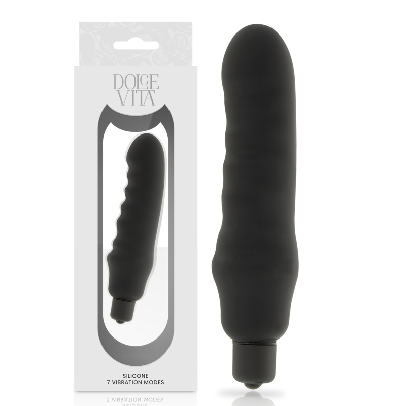DOLCE VITA - GENIUS VIBRATORE IN SILICONE NERO