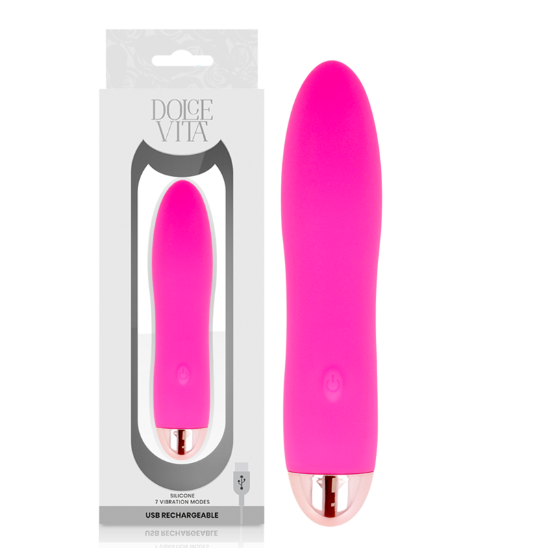 DOLCE VITA - FOUR VIBRATORE RICARICABILE ROSA 7 VELOCITÀ