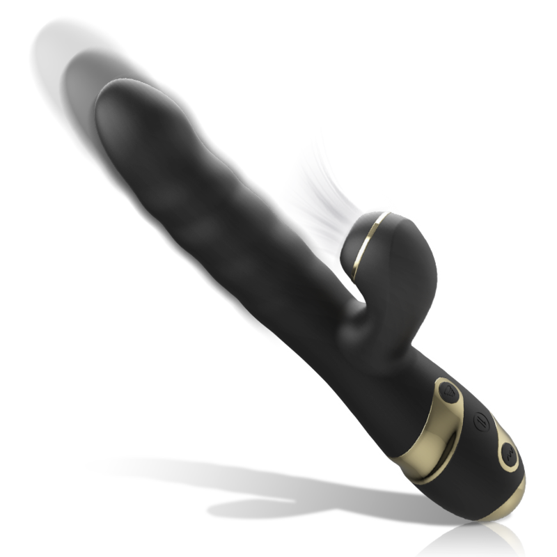 VIBRATORE DOPPIA STIMOLAZIONE CLITORIDEA E PUNTO G, ASPIRAZIONE ULTRASONICA