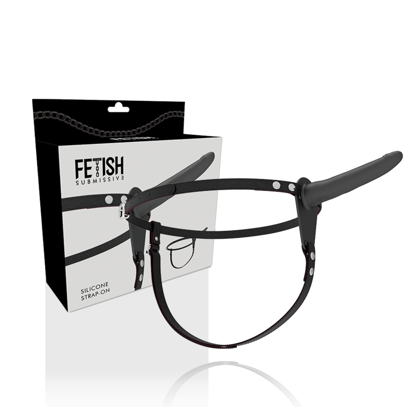 FETISH SUBMISSIVE - HARNESS IN SILICONE 15 CM NERO