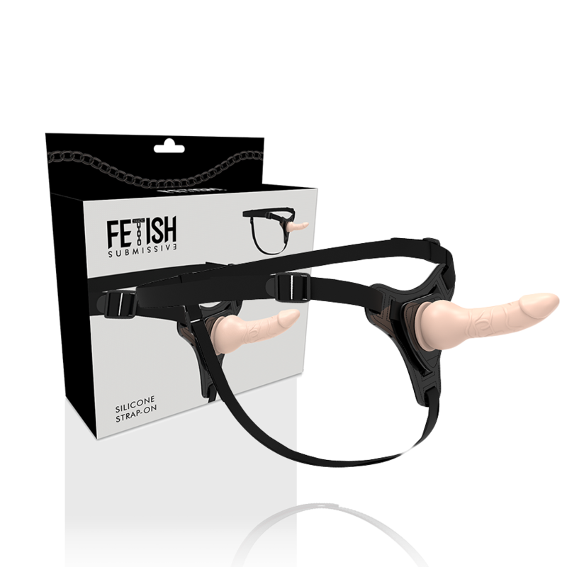 FETISH SUBMISSIVE - HARNESS IN SILICONE REALISTICO 16 CM NUDE