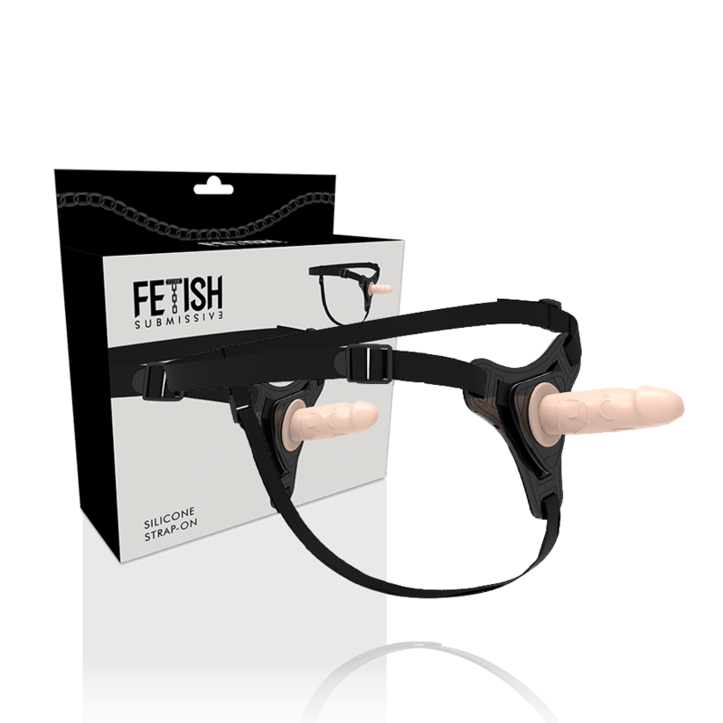 FETISH SUBMISSIVE - HARNESS IN SILICONE REALISTICO CARNE 12,5 CM