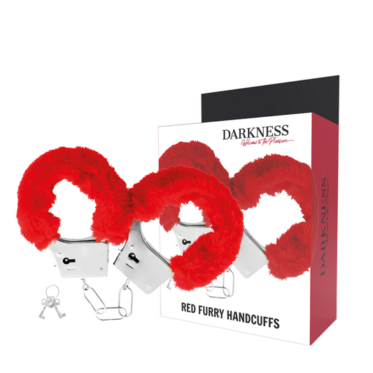 DARKNESS - MANETTE IN METALLO CON FODERA ROSSA