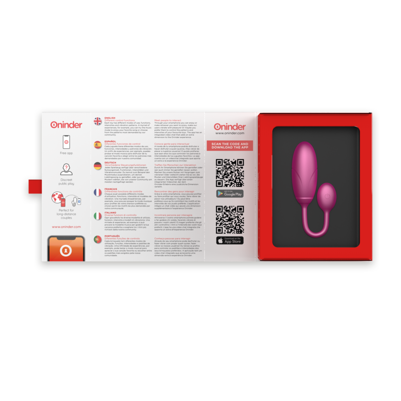 ONINDER - DENVER OVETTO VIBRANTE ROSA 7 X 2,7 CM APP GRATUITA