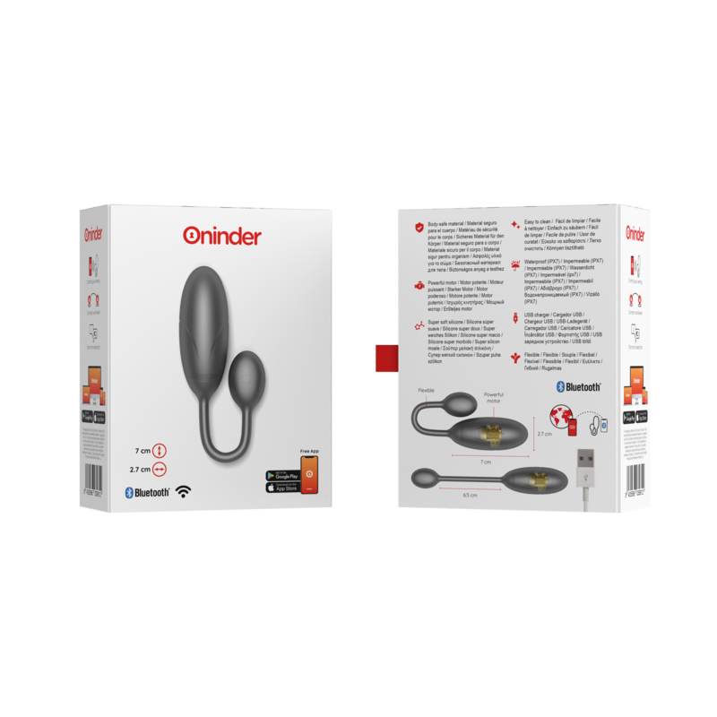 ONINDER - DENVER OVETTO VIBRANTE ROSA 7 X 2,7 CM APP GRATUITA