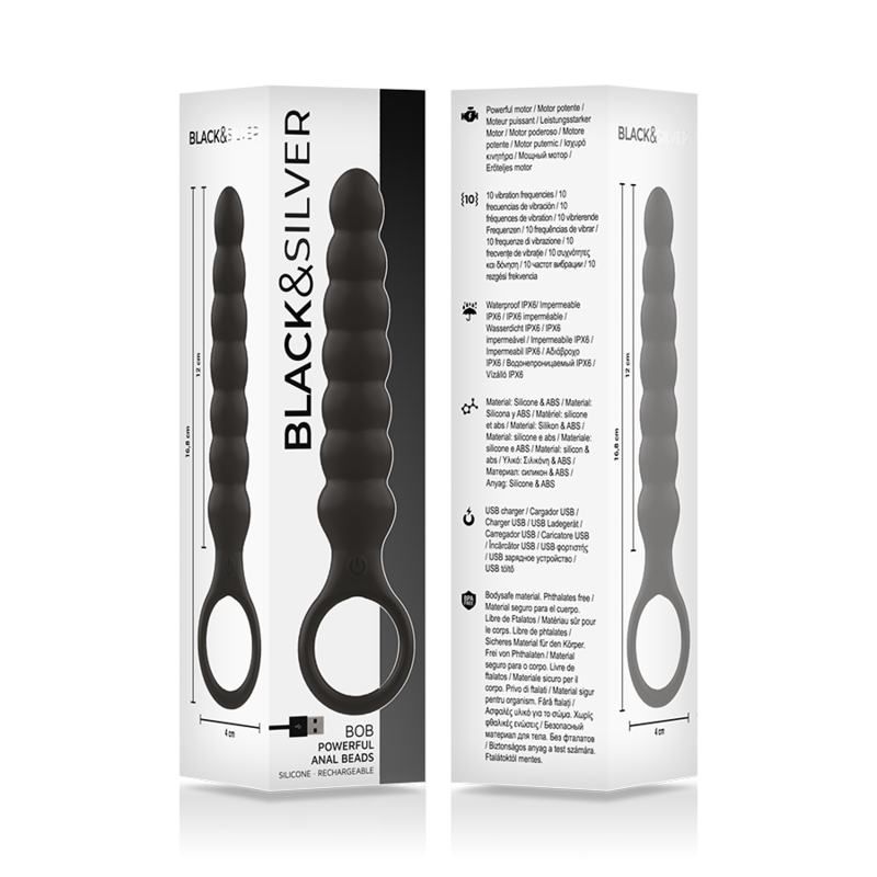 PLUG ANALE VIBRANTE, SILICONE PREMIUM, 10 MODALITÀ