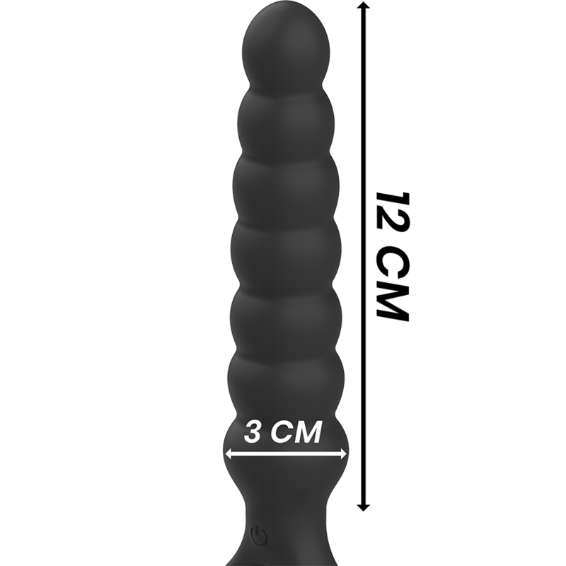 PLUG ANALE VIBRANTE, SILICONE PREMIUM, 10 MODALITÀ