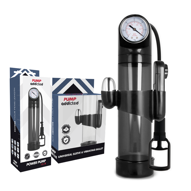 PUMP ADDICTED - RX9 POMPA VIBRANTE PER POTENZIAMENTO PENE NERA