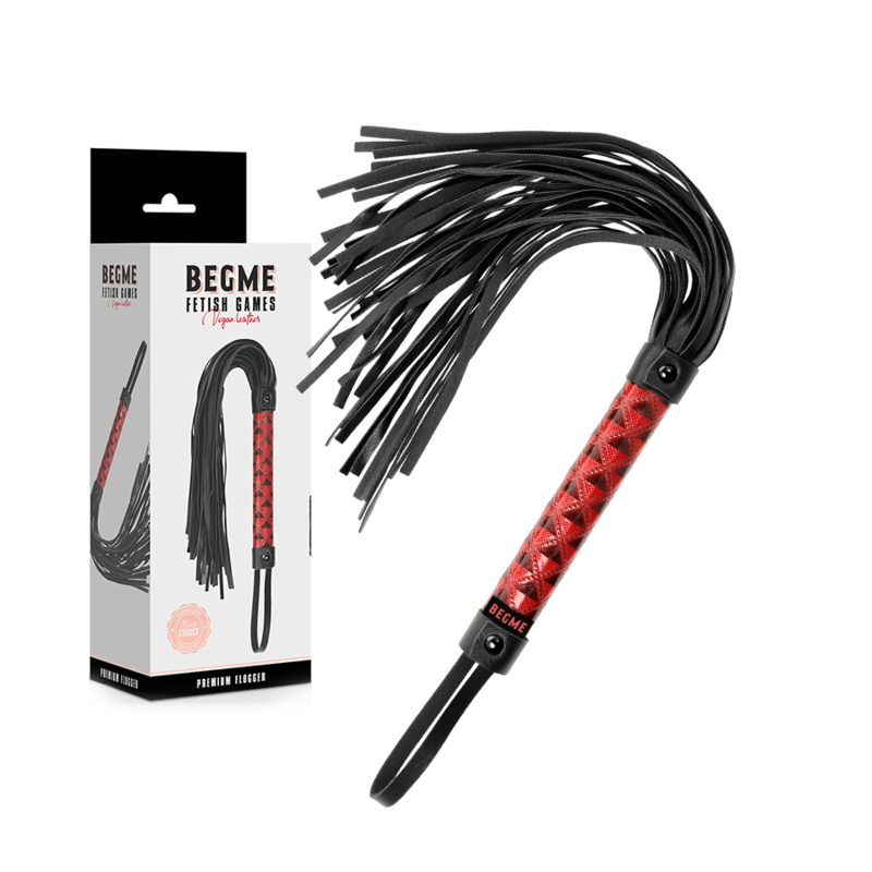 BEGME - RED EDITION  FLOGGER IN PELLE VEGANA