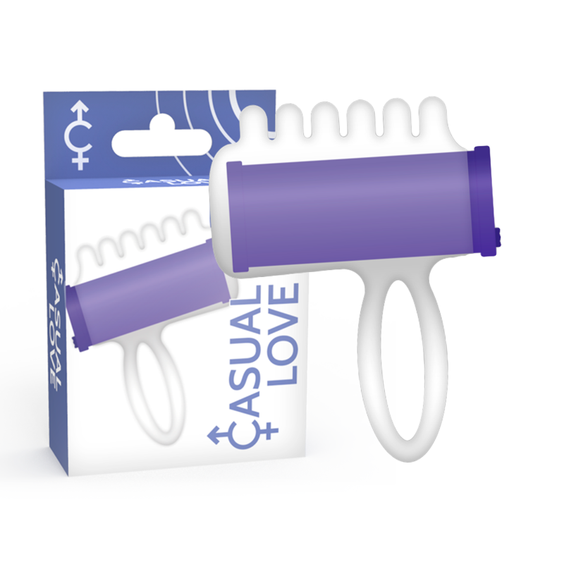 STIMOLATORE CLITORIDE FINGER VIBRATOR, ERGONOMICO E DISCRETO, TEXTURE STIMOLANTE