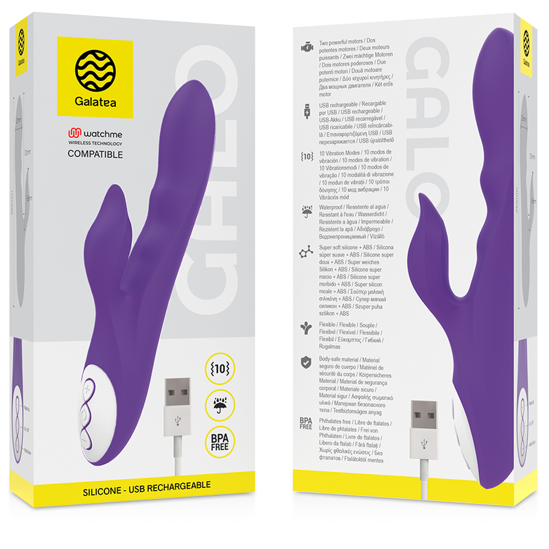 VIBRATORE WIRELESS WATCHME, DOPPIO MOTORE SILENZIOSO, SILICONE MEDICALE