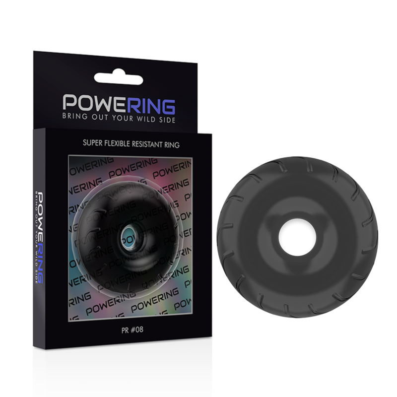 POWERING - PR08 ANELLO PENE SUPER FLESSIBILE E RESISTENTE 5CM  NERO