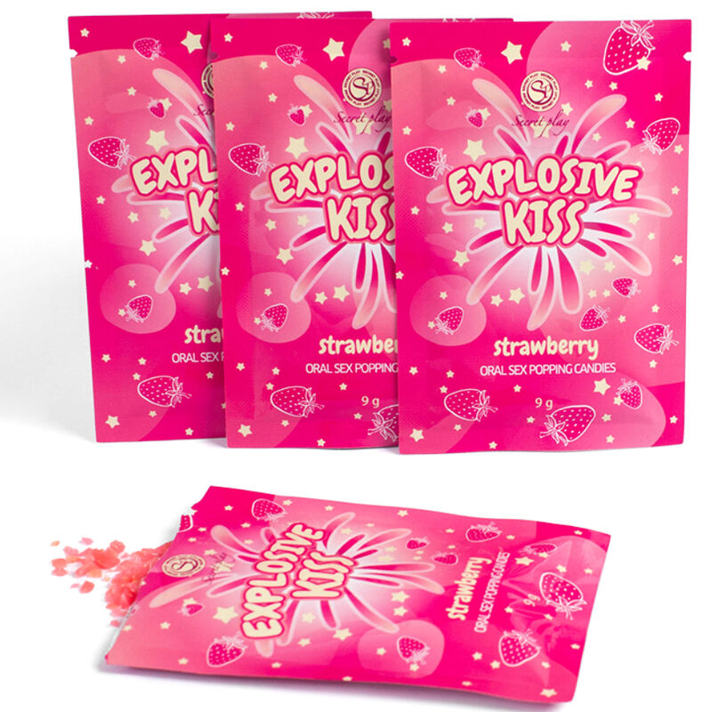 SECRETPLAY - CARAMELLE FRIZZANTI PER IL SESSO ORALE AROMA FRAGOLA