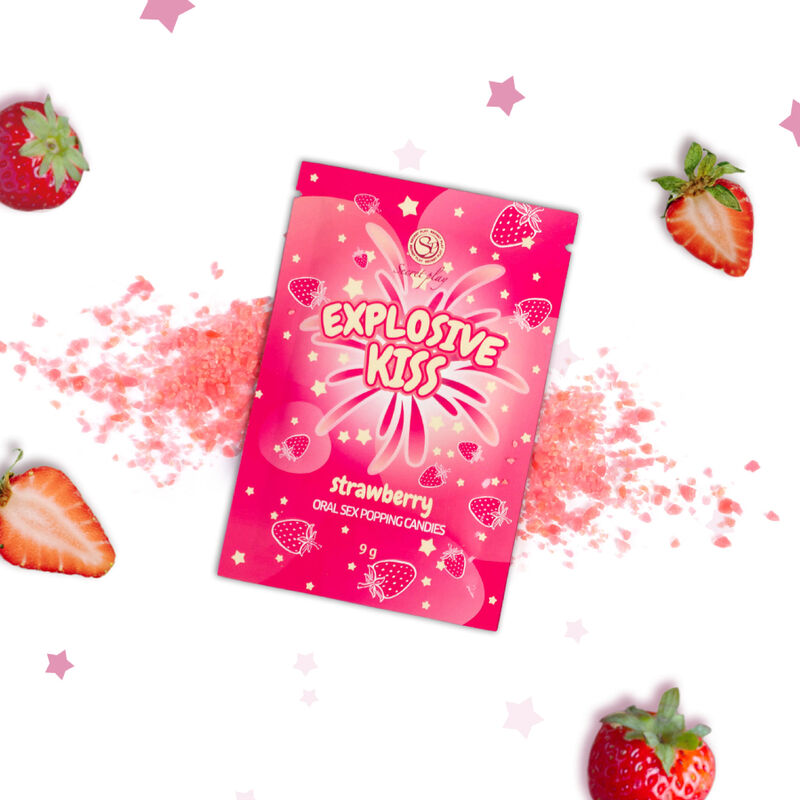 SECRETPLAY - CARAMELLE FRIZZANTI PER IL SESSO ORALE AROMA FRAGOLA
