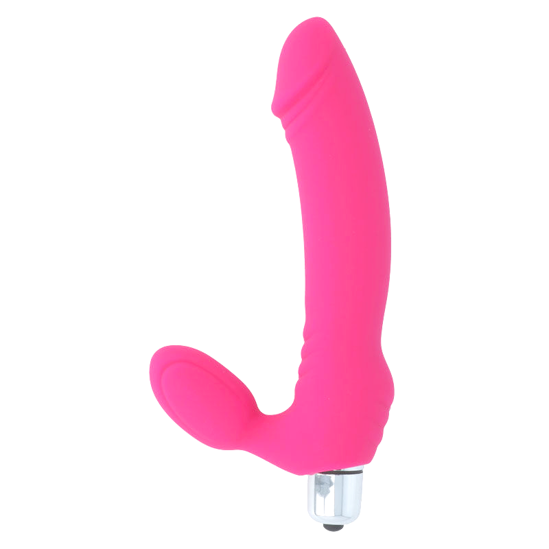 INTENSE - SUGAR STRAPON DILDO VIBRANTE SETTE VELOCITÀ IN SILICONE FUCSIA