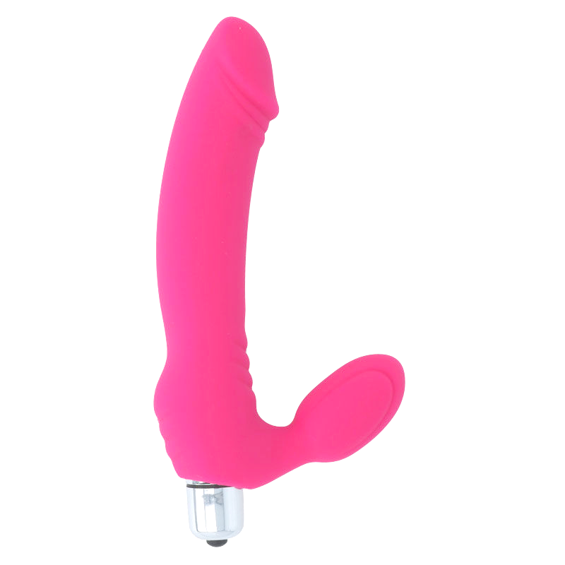 INTENSE - SUGAR STRAPON DILDO VIBRANTE SETTE VELOCITÀ IN SILICONE FUCSIA