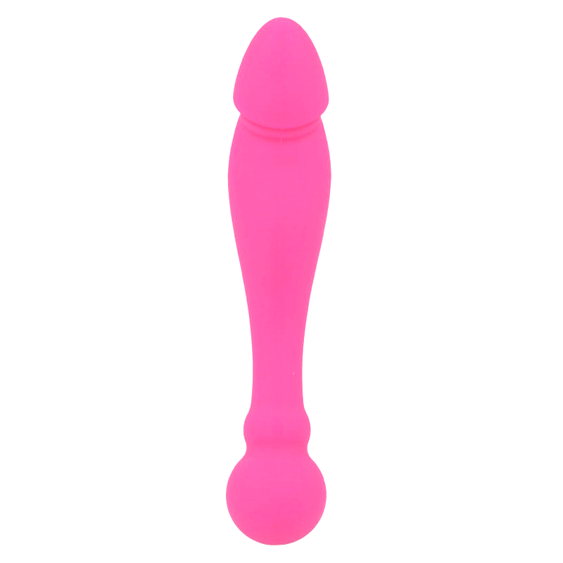 INTENSE - RICK MASSAGGIATORE DOPPIO IN SILICONE ROSA