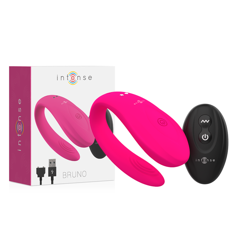 INTENSE - BRUNO VIBRATORE DI COPPIA ROSA