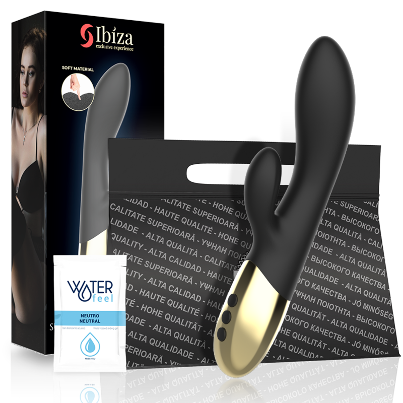 IBIZA - VIBRATORE CON RABBIT SUPER MORBIDO IN SILICONE
