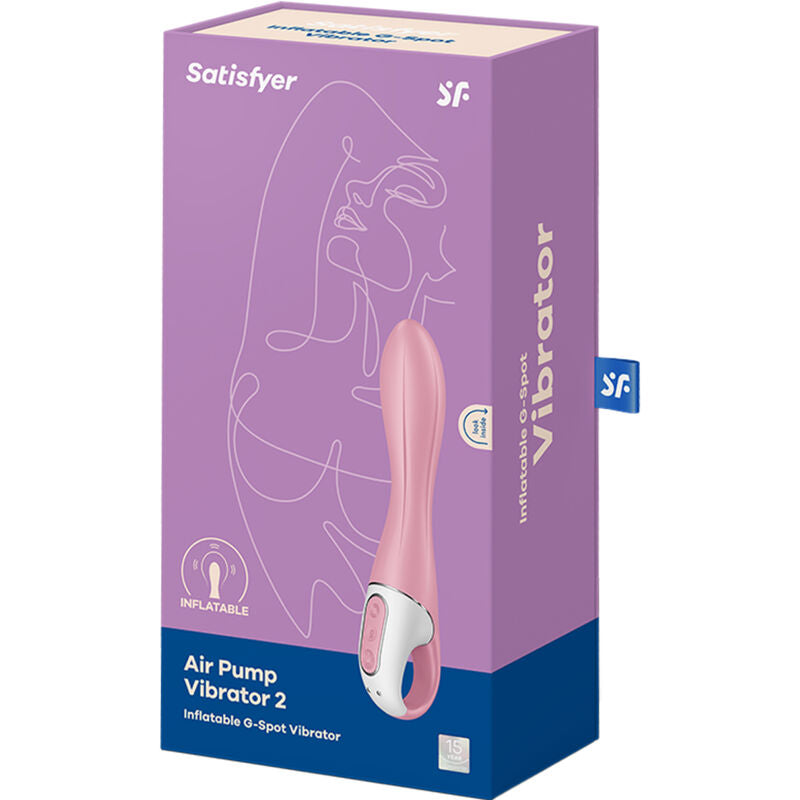 SATISFYER - AIR PUMP VIBRATOR 2 VIBRATORE GONFIABILE ROSA