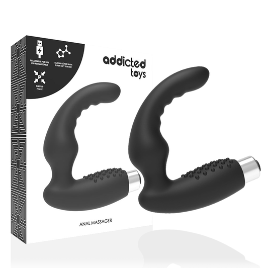 ADDICTED TOYS - VIBRATORE PROSTATICO RICARICABILE MODELLO 2 NERO